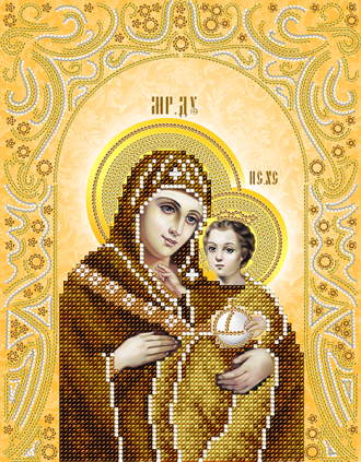 АС4-116 Вифлиемская Икона Божией Матери (золото) 19х25 