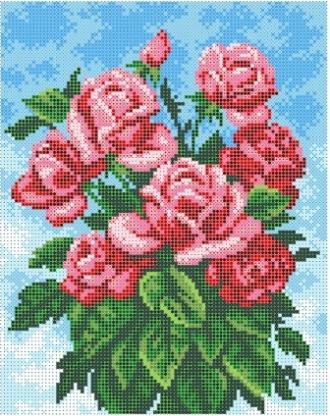 Г-1095 Прекрасные розы 20х26 полная зашивка