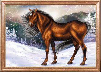 КС-061 Конь на снегу 39х27