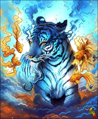 ЧК3-3448 Дух голубого тигра 28,5х35