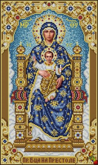 ИК3-0316 Богородица на Престоле (Венчальная пара) 26,5х44,5