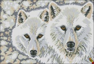 ПК3-3010 Сибирские волки 27х39 полная зашивка